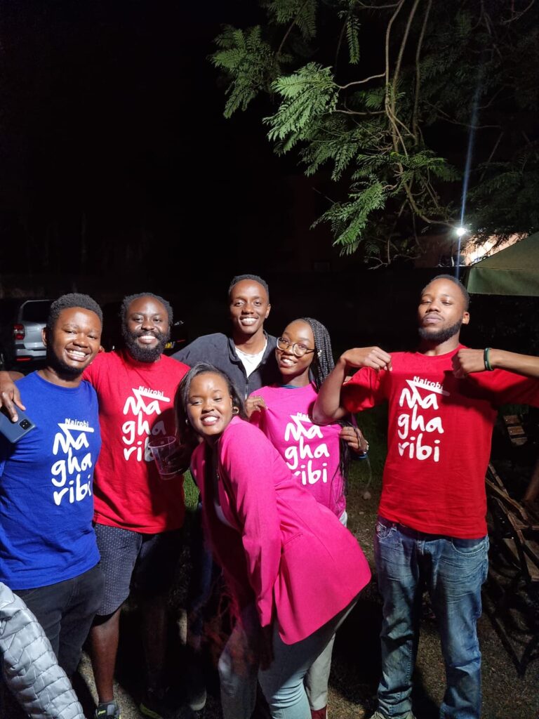 Rotaract Club of Nairobi Magharibi Members in Club T-Shirts